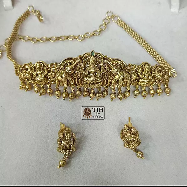 Premium choker temple choker gold alike - TC003