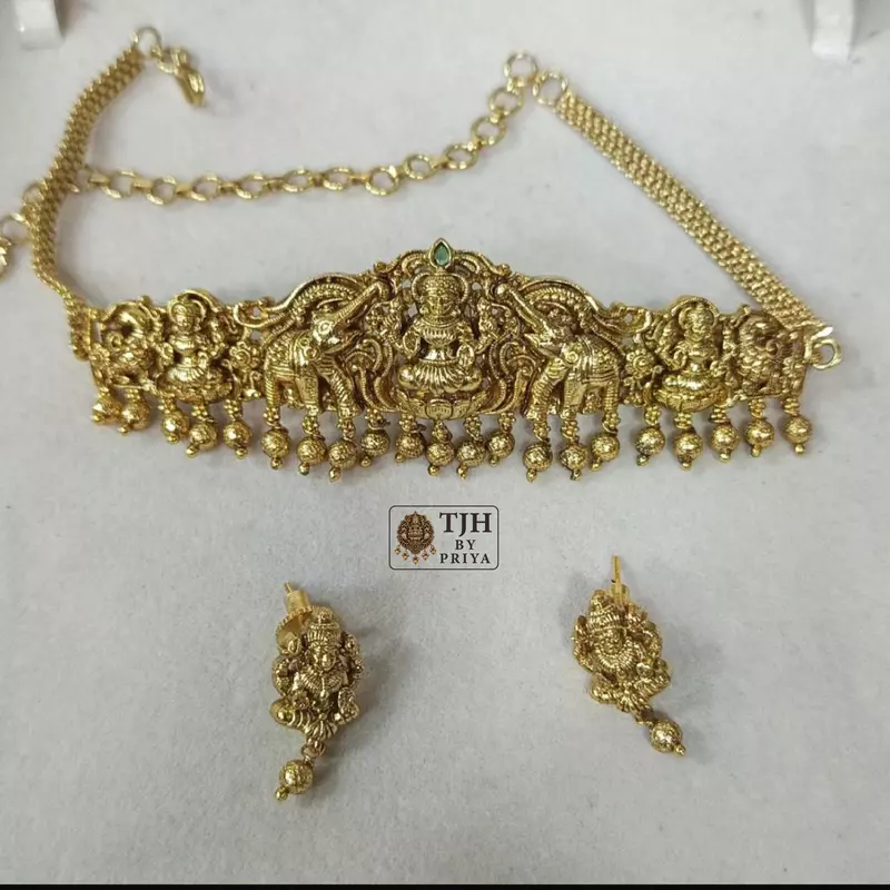Premium choker temple choker gold alike - TC003