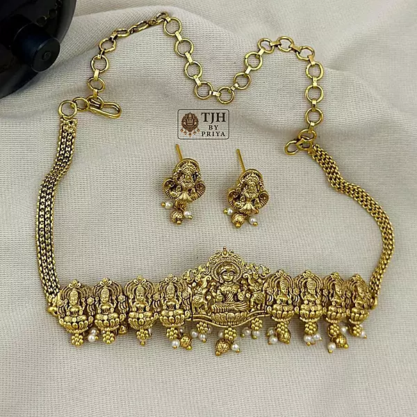 Premium choker temple choker gold alike - TC005