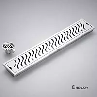 Wave Shower Drain Channel