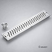 Wave Shower Drain Channel