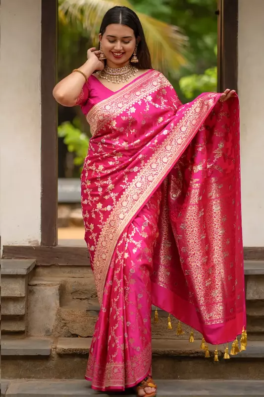 Barbie Pink Saree