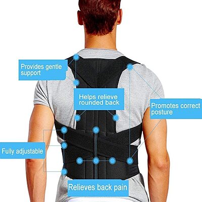 Heavy Back Support Posture Belt for Pain Relief Pack of 1 Heavy Back Support Posture Belt for Pain Relief Pack of 1