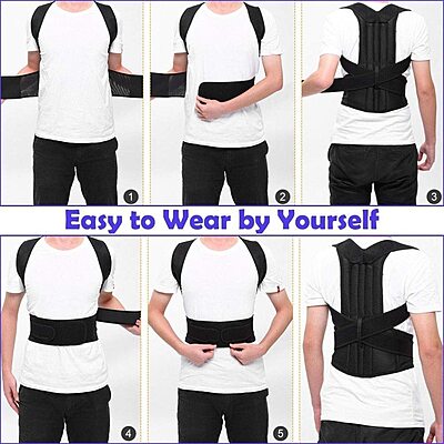 Heavy Back Support Posture Belt for Pain Relief Pack of 1 Heavy Back Support Posture Belt for Pain Relief Pack of 1