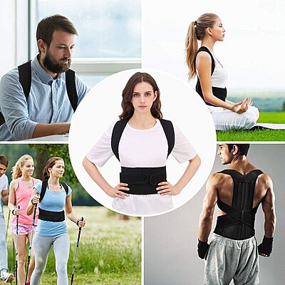 Heavy Back Support Posture Belt for Pain Relief Pack of 1 Heavy Back Support Posture Belt for Pain Relief Pack of 1