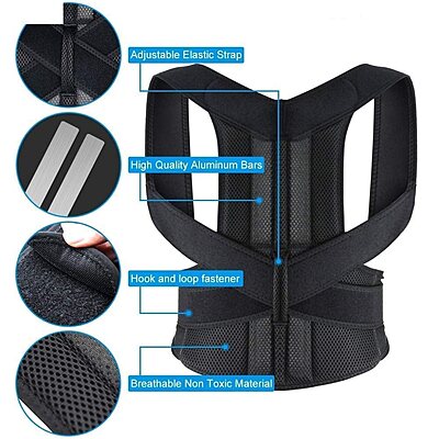 Heavy Back Support Posture Belt for Pain Relief Pack of 1 Heavy Back Support Posture Belt for Pain Relief Pack of 1