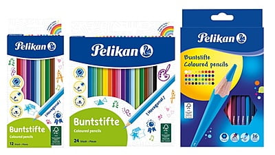 Pelikan Coloured pencils, 3 mm lead, hexagonal, laquered wood - Cardboard box Pelikan Coloured pencils, 3 mm lead, hexagonal, laquered wood - Cardboard box