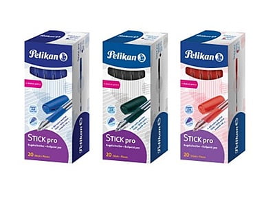 Pelikan Stick Pro Ballpoint pen in cardboard box with 20 pieces Pelikan Stick Pro Ballpoint pen in cardboard box with 20 pieces