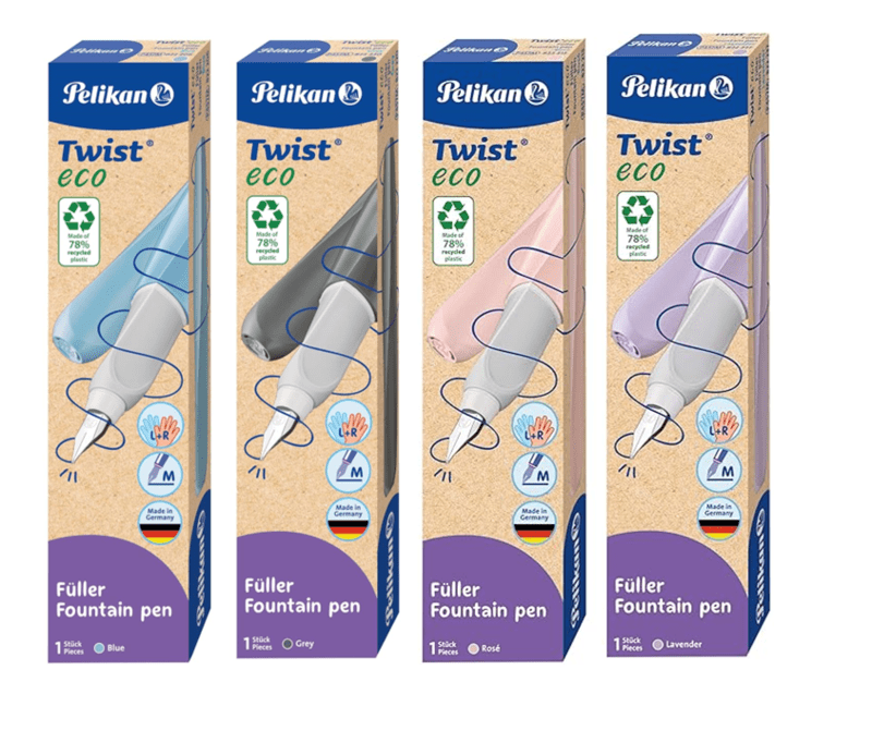 Pelikan TWIST ECO Fountain pen in cardboard box, nib M Pelikan TWIST ECO Fountain pen in cardboard box, nib M