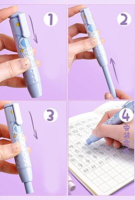 Press Pen Eraser with extra Refill