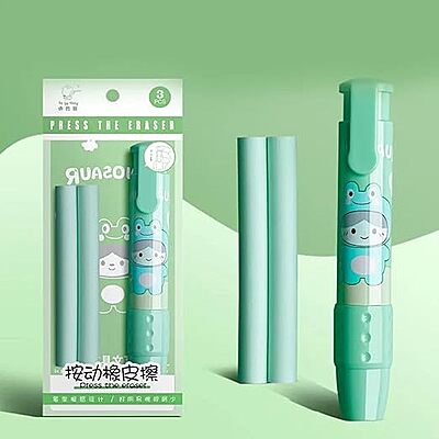 Press Pen Eraser with extra Refill