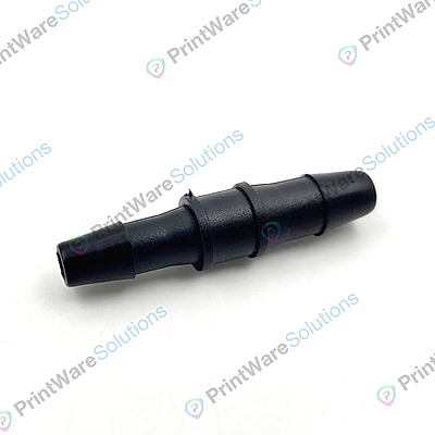 Black Straight Connector 8-7