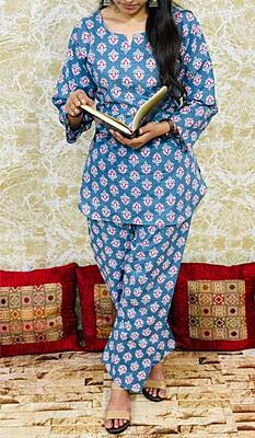 Printed Co-Ord Set Catalogue 1-Blue