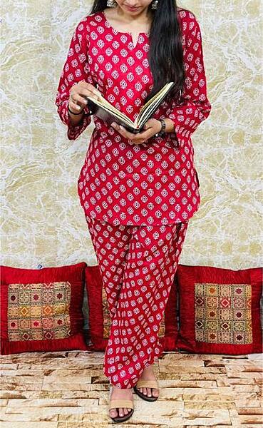 Printed Co-Ord Set Catalogue 1-Maroon