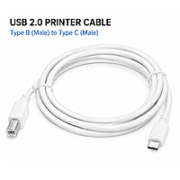 Champion USB Type C to USB B 2.0 Printer Cable, Scanner Cable Compatible with HP Canon Epson Lexmark MacBook Pro/Air iMac XPS ASUS Laptops (Black) Champion USB Type C to USB B 2.0 Printer Cable, Scanner Cable Compatible with HP Canon Epson Lexmark MacBook Pro/Air iMac XPS ASUS Laptops (Black)