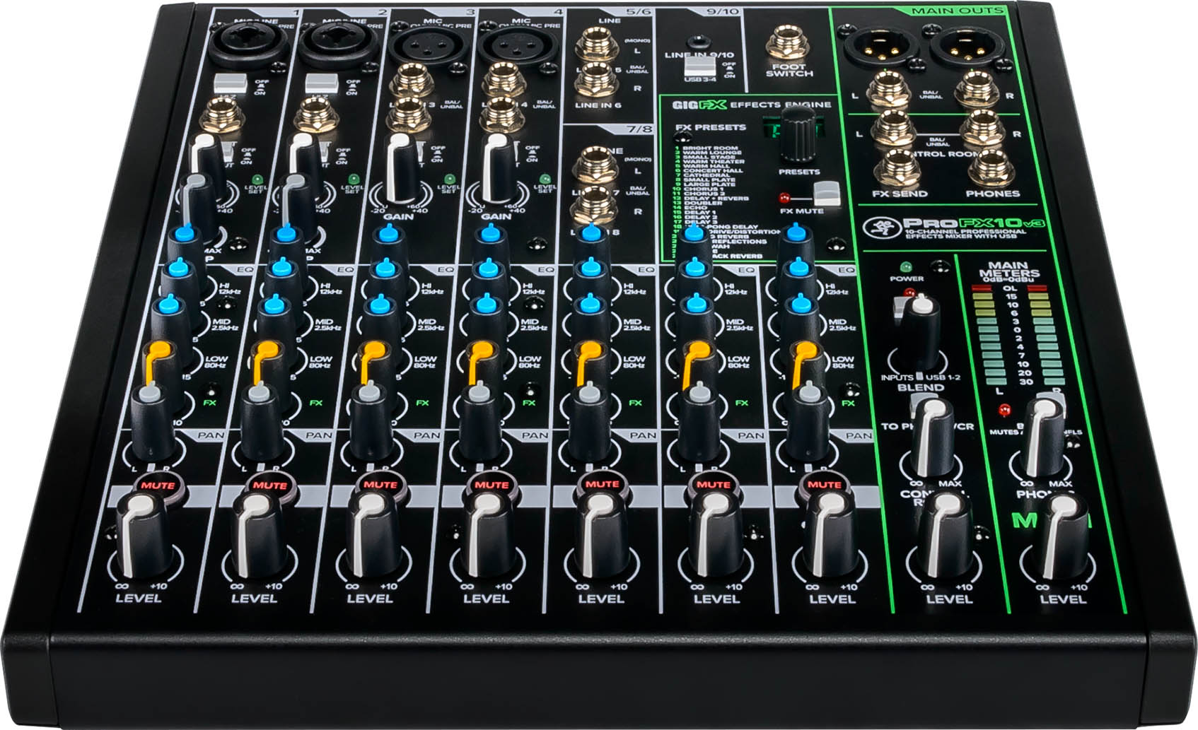 ProFX10v3 10-Channel Professional USB Mixer