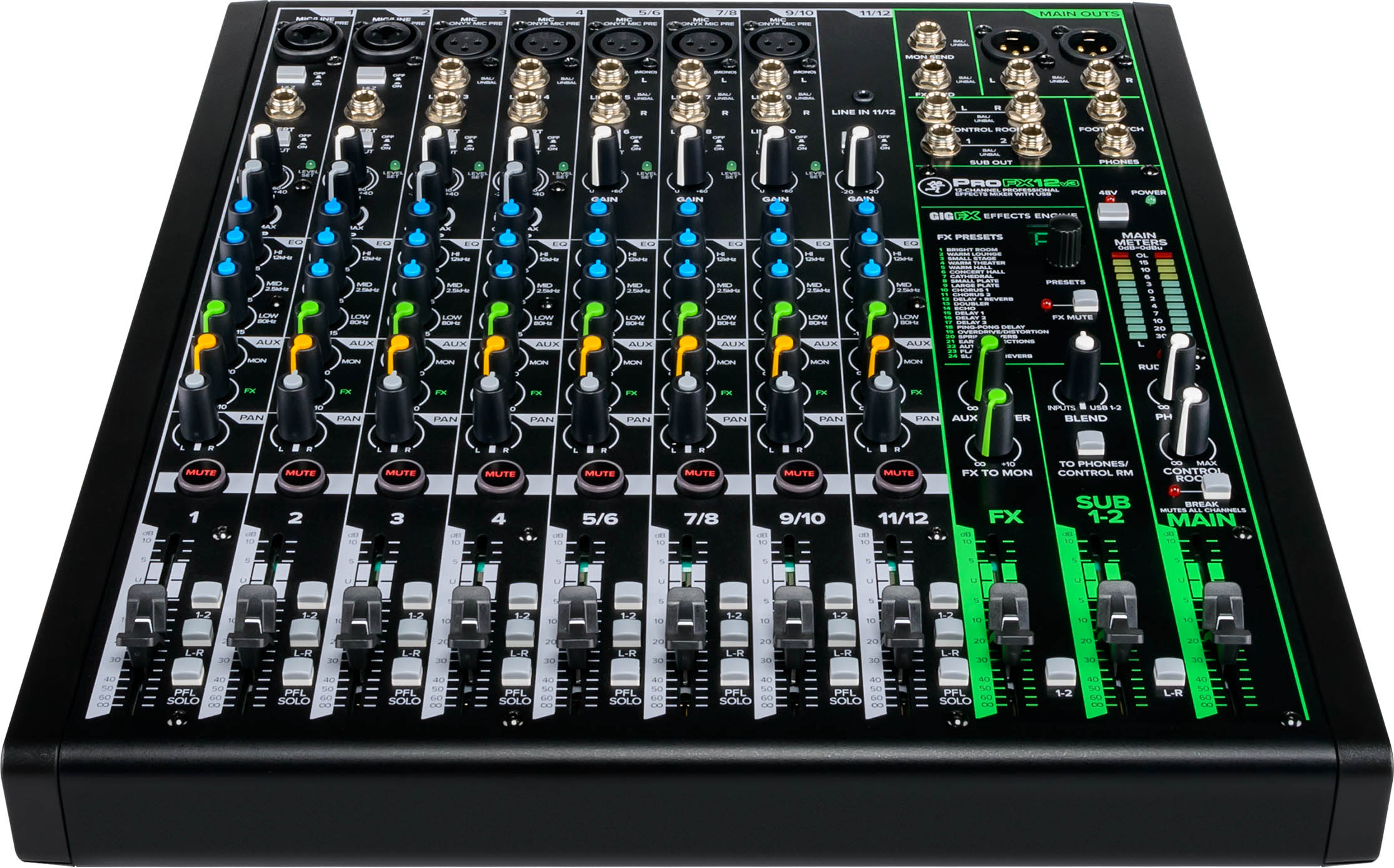 ProFX12v3 12-Channel Professional USB Mixer