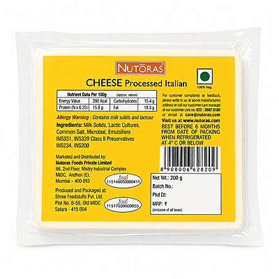 Nutoras Cheese Processed Italian 100G Nutoras Cheese Processed Italian 100G