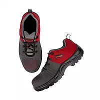 Karam FS-213 | Single Density | Flyknit Sporty | Composite Toe Fabric Safety Shoe | ISI Marked