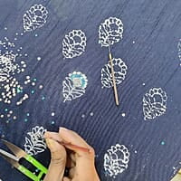 Zardozi Flower Booti Runner