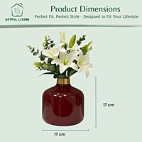 Deep Maroon Vase
