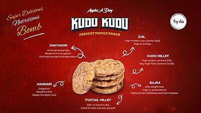 Kudu Kudu Cheese and Onion - 30 gms - packs