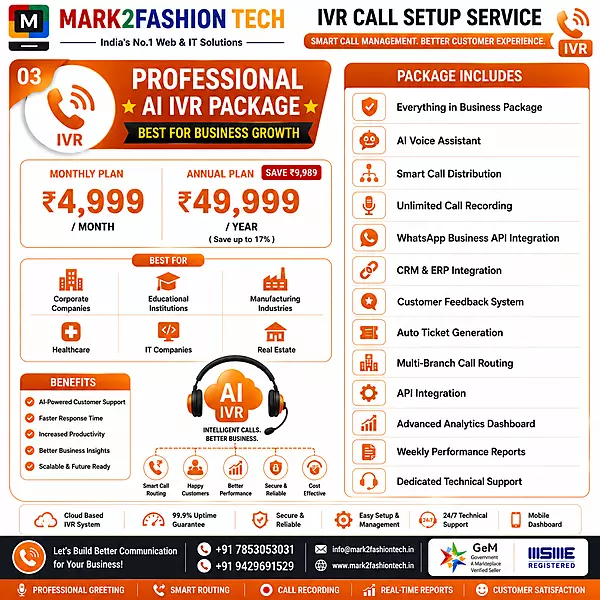 Professional AI IVR Package