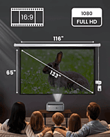 Projector Screen Motorized 16:9 – Full HD Matte White, Retractable, High-Definition for Home Theaters, Offices & Classrooms Projector Screen Motorized 16:9 – Full HD Matte White, Retractable, High-Definition for Home Theaters, Offices & Classrooms