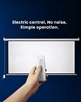Projector Screen Motorized 16:9 – Full HD Matte White, Retractable, High-Definition for Home Theaters, Offices & Classrooms Projector Screen Motorized 16:9 – Full HD Matte White, Retractable, High-Definition for Home Theaters, Offices & Classrooms