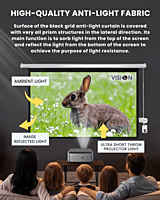 Projector Screen Motorized 16:9 – Full HD Matte White, Retractable, High-Definition for Home Theaters, Offices & Classrooms Projector Screen Motorized 16:9 – Full HD Matte White, Retractable, High-Definition for Home Theaters, Offices & Classrooms