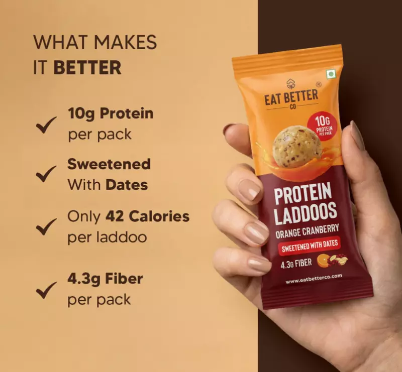 Protein Laddoo - Peanut Cranberry 40 Gms