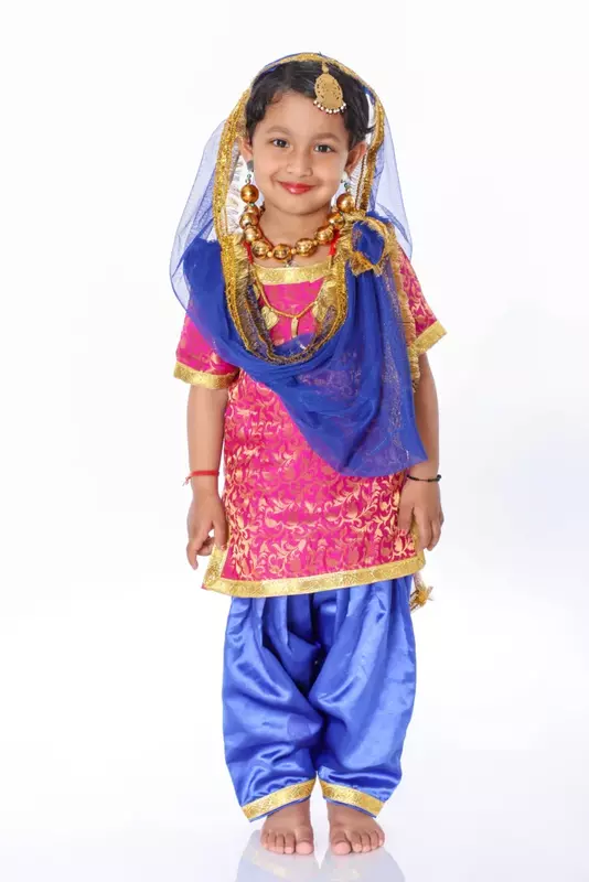Punjabi Dance Fancy Dress Costume For Girls Punjabi Dance Fancy Dress Costume For Girls