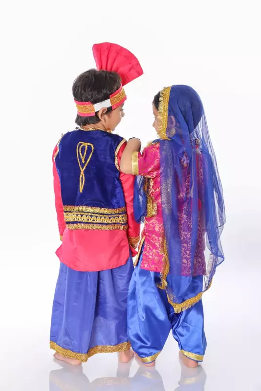 Giddha Dance Fancy Dress Costume For Kids
