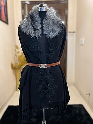 Pure Pashmina Stole - Black