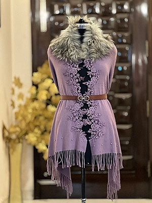 Pure Pashmina Stole - Wine