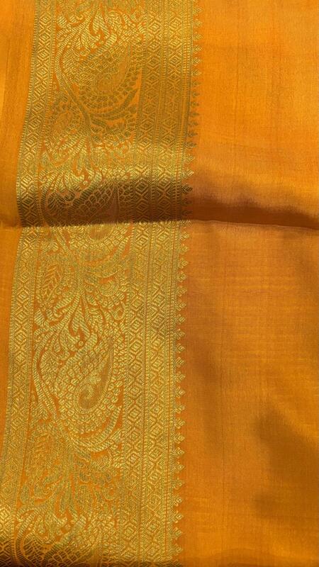 Pure Mysore silk with 3D Pattern saree
