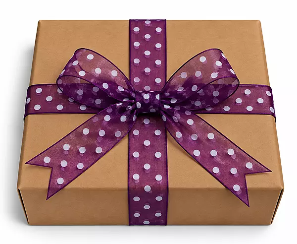 Deep Purple Organza Polka Dot Ribbon-20 Yards-2.5 cms