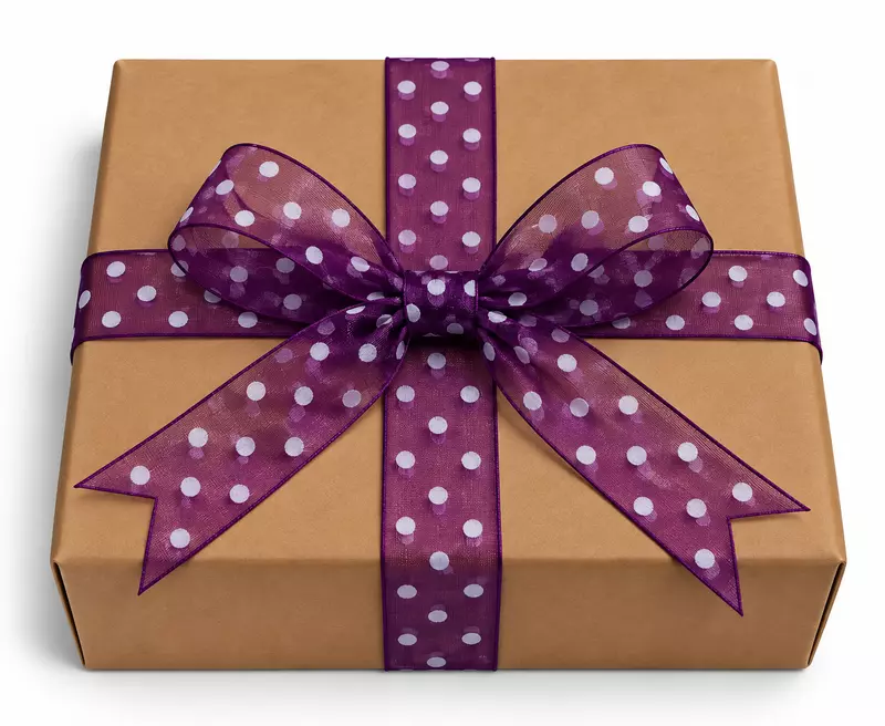 Deep Purple Organza Polka Dot Ribbon-20 Yards-2.5 cms