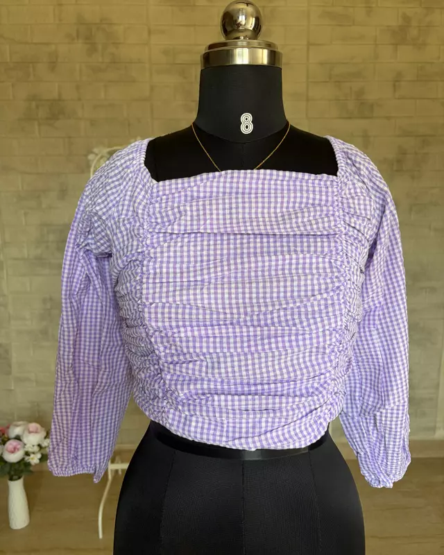 Gingham Crop Top