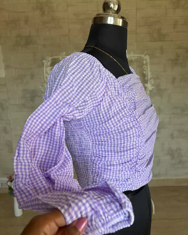 Gingham Crop Top