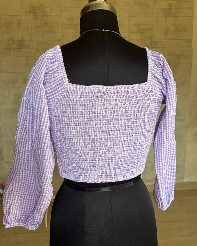 Gingham Crop Top
