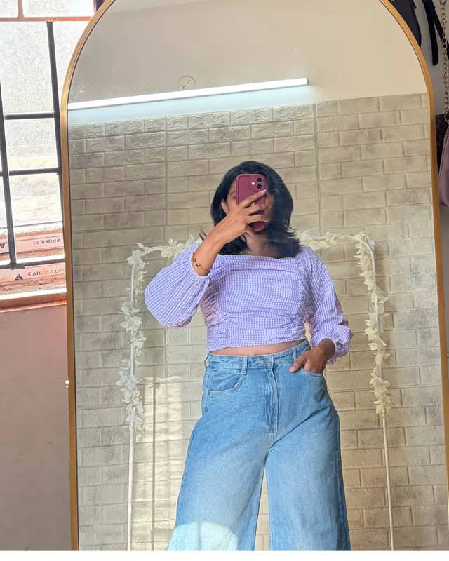 Gingham Crop Top