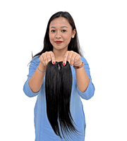 Pushed Back Hair Topper