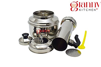 Granny Kitchen Stainless Steel Puttu Cooker | Traditional Kerala Puttu Cooker