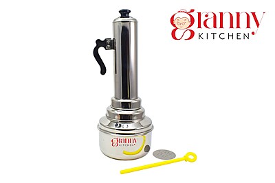 Granny Kitchen Stainless Steel Puttu Cooker | Traditional Kerala Puttu Cooker