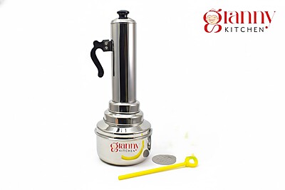 Granny Kitchen Stainless Steel Puttu Cooker | Traditional Kerala Puttu Cooker