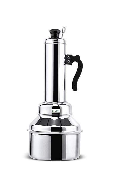 LLM Stainless Steel Puttu Maker with Steamer, 1.5 Litre, Traditional Kitchen Cookware,