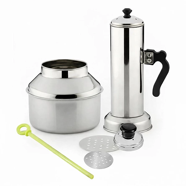 Avatar Stainless Steel Puttu Maker with Steamer, Traditional Kerala Puttu Kudam