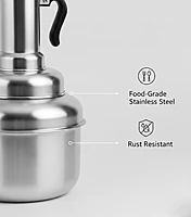 Avatar Stainless Steel Puttu Maker with Steamer, Traditional Kerala Puttu Kudam