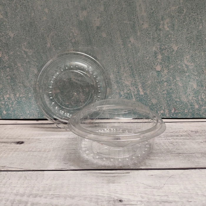 Pvc Round Box with Dome Lid - 08oz 240 ML Capacity